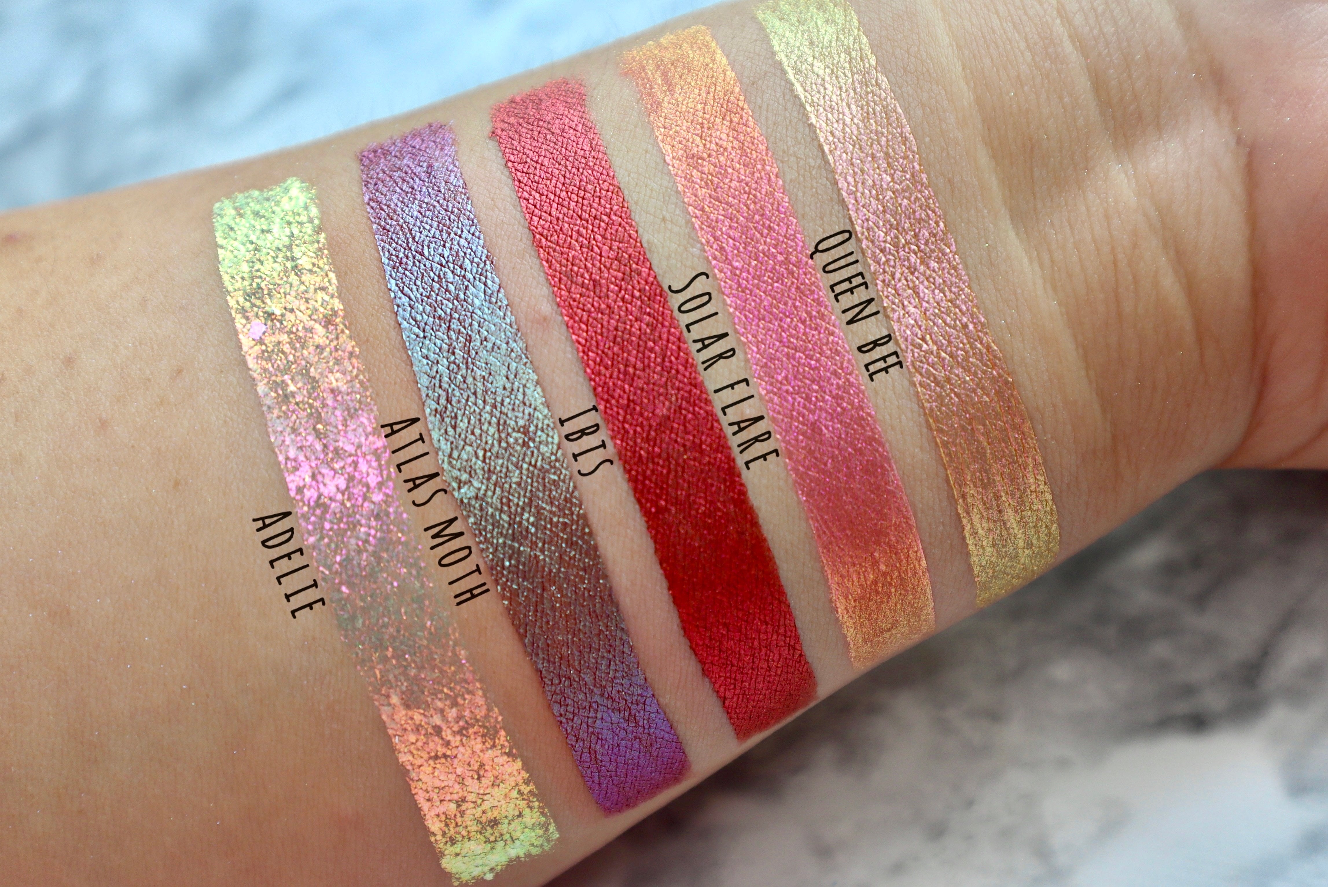 Sparkly Red Metallic Liquid Eyeshadow & Lipstick Glitter Topper