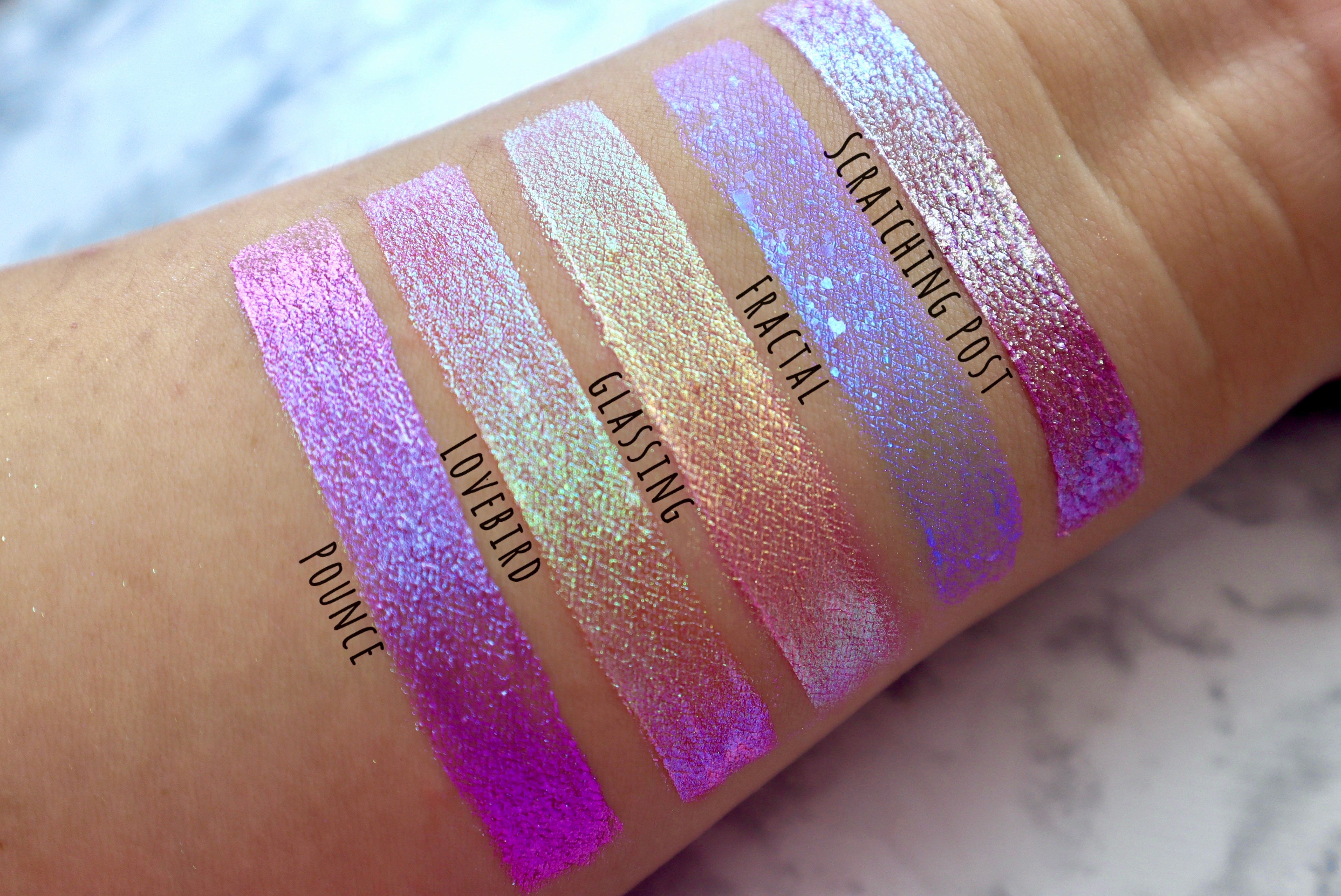 Duochrome Liquid Eyeshadow & Lipstick Glitter Topper Sparkly Pink